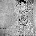Gustav Klimt Portrait of Adele Bloch-Bauer I BW