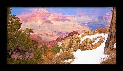 Snow-Covered Grand Canyon Arizona